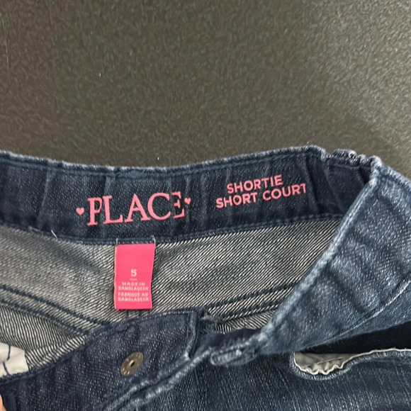 The Children's Place Dark Blue Denim Shorts - Picture 2 of 2
